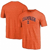 Illinois Fighting Illini Fanatics Branded Orange Arched City Tri Blend T-Shirt,baseball caps,new era cap wholesale,wholesale hats